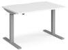 Dams Elev8 Mono Height Adjustable Electronic Desk - 1200 x 800mm - White