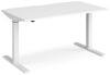 Dams Elev8 Mono Height Adjustable Electronic Desk - 1400 x 800mm - White