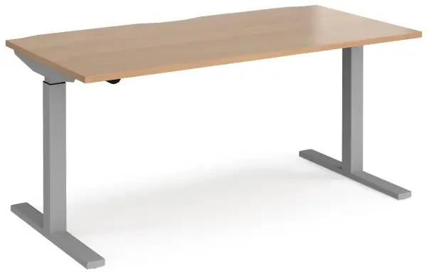 Dams Elev8 Mono Height Adjustable Electronic Desk - 1600 x 800mm - Beech