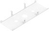 Metalicon Extra Wide Steel Shared Cable Tray, Beam Mounted 1100 x 488 x H130mm (includes Beam Spacers x 10) - White