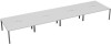 TC Bench Desk, Pod of 8, Full Depth - 5600 x 1600mm - White